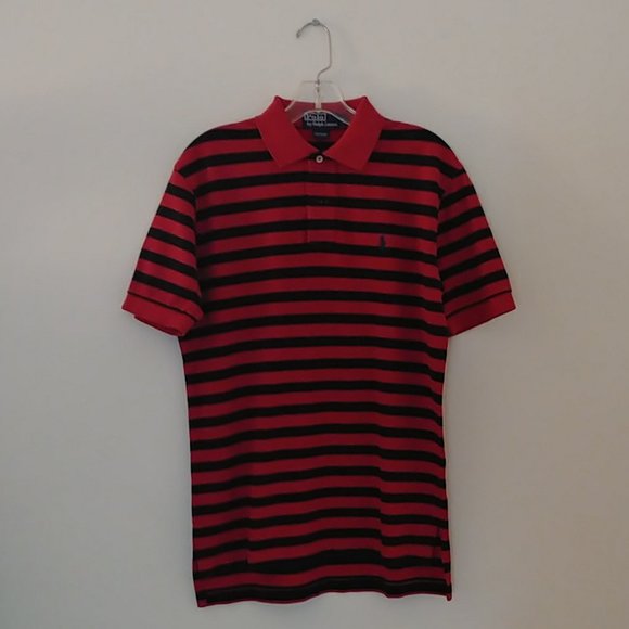 Ralph Lauren red/black Polo Shirt Size S